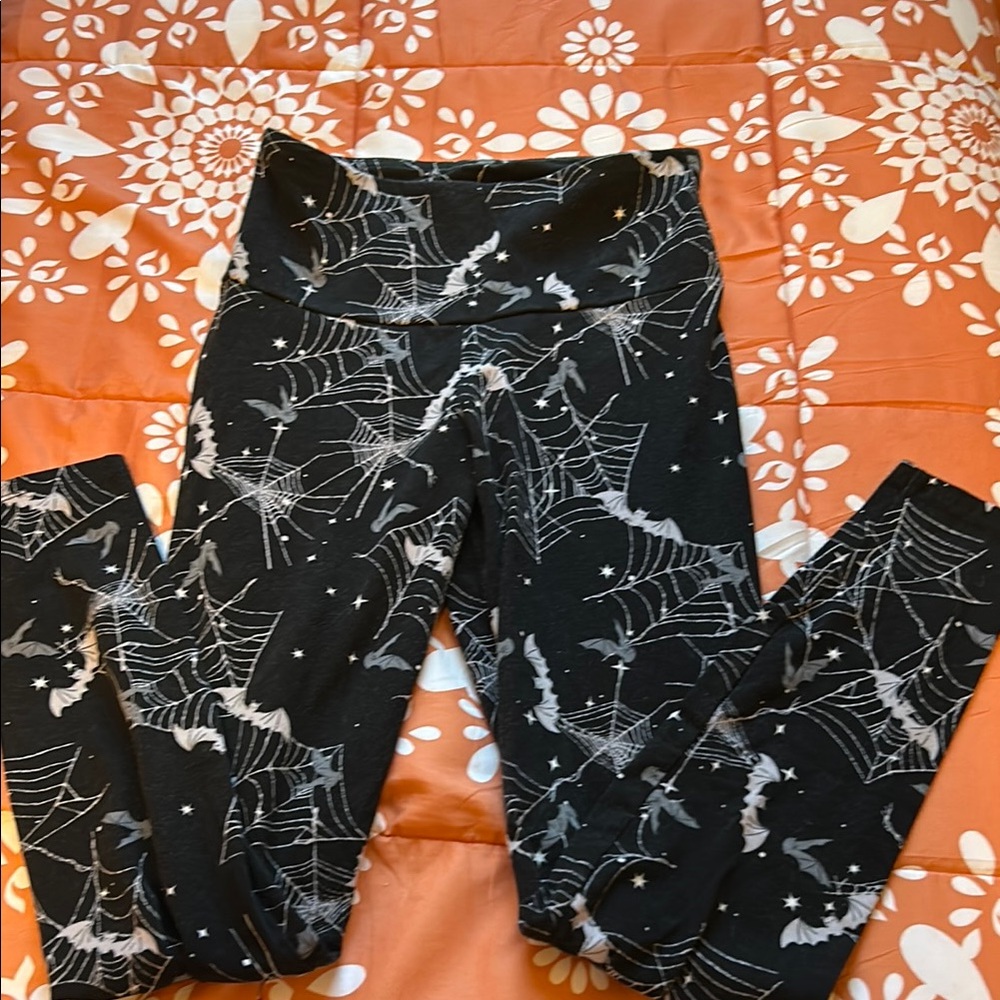 Black Spider Web Women’s Leggings